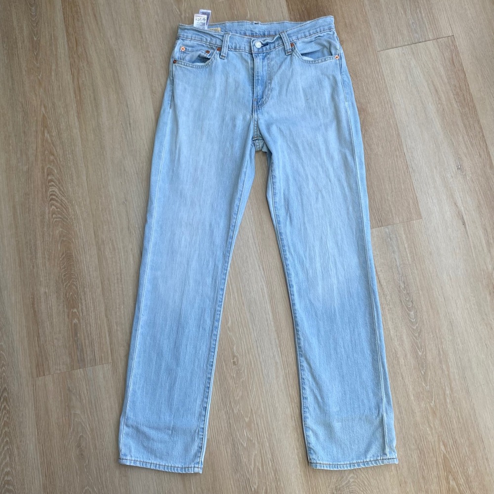 Levis Premium 511 Slim Fit Jeans Mens 30x30 Light Wash Blue Denim 04511-5038
